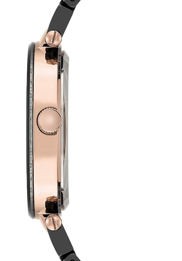 Anne Klein Women's Black Ceramic Bracelet Watch - Image 2