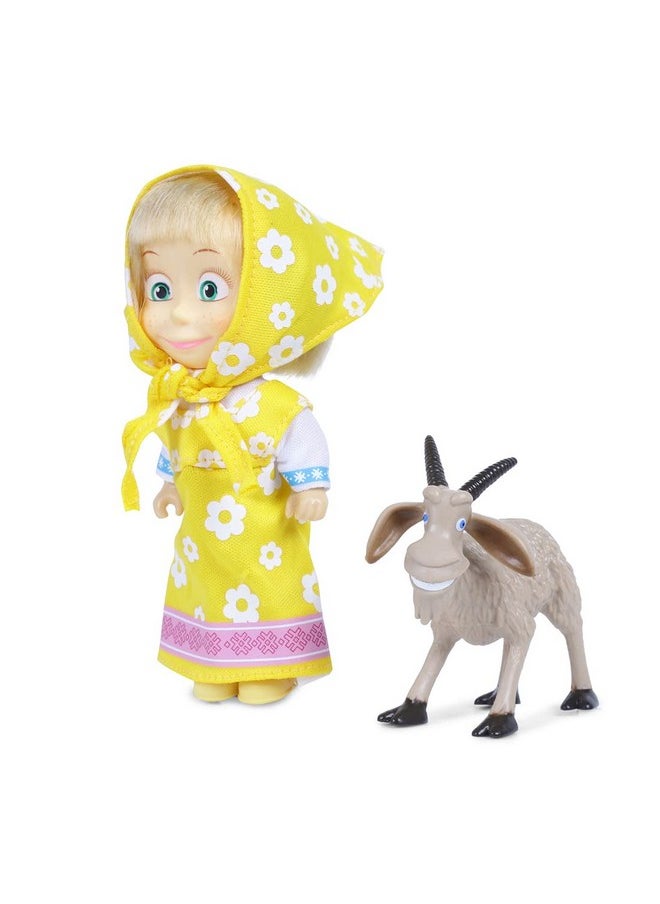 Masha and the Bear 12 Cm Toy Doll | Famous Cartoon | Ideal Gift Set for Girls Kids (Masha with Animal -Yellow) - pzsku/ZA95579D2C1FAAC1B6E7CZ/45/_/1741329819/0c296aa4-496e-4906-8af1-31158c0cb394