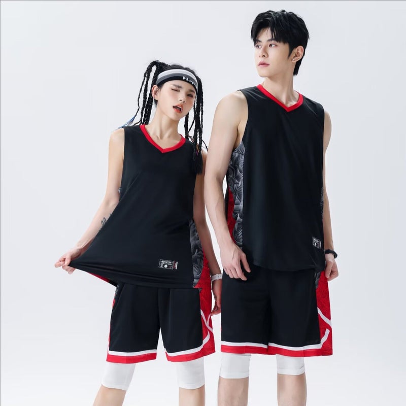 High-End Basketball Uniform Suit Men'S Quick-Drying Teenagers Adult Competition Uniform Training Children'S Guofeng Sports Uniform - Image 1