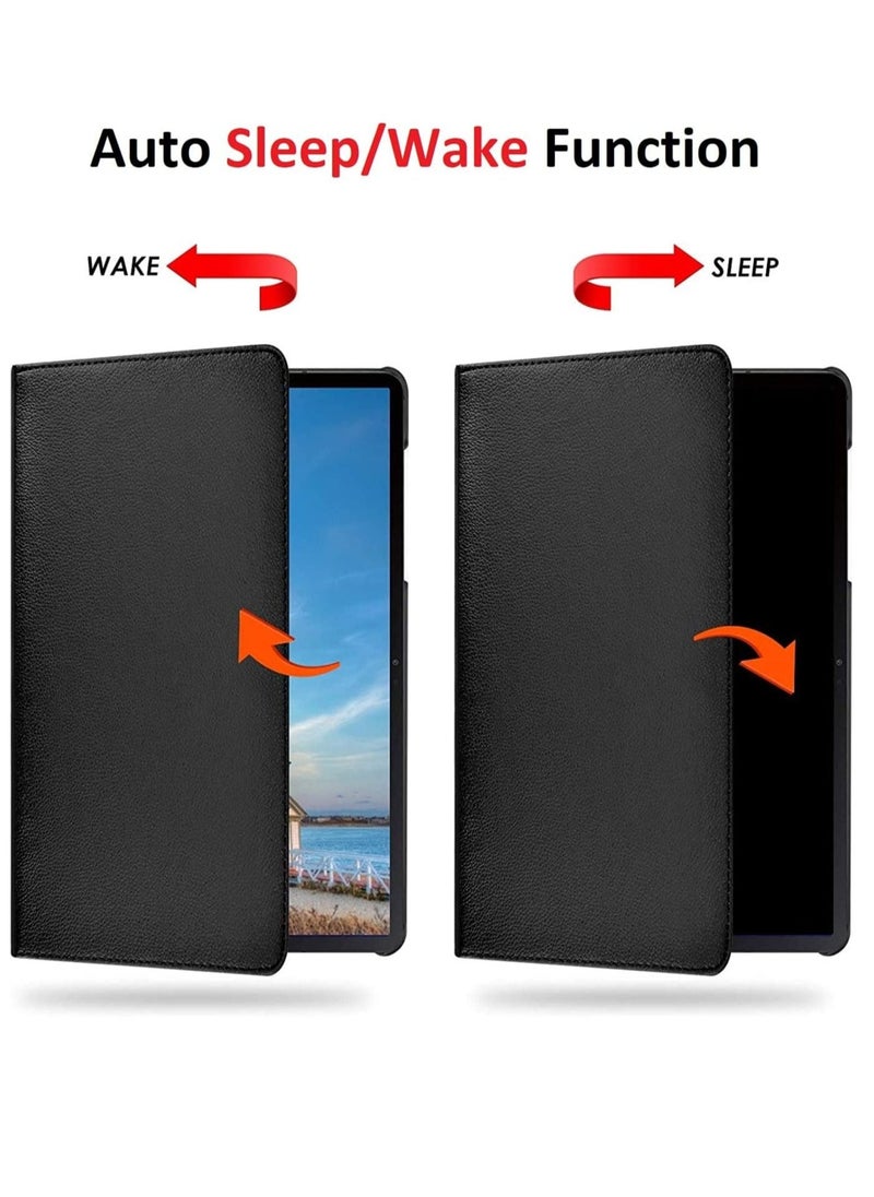 Beauenty - Rotating Case for Samsung Galaxy Tab A7 10.4 (2020/2022) 【T500/T505/T507/T509】 | 360-Degree Stand with Auto Sleep/Wake | Folio Leather Smart Tablet Cover (Black) - Image 1