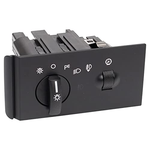 TRQ Headlight Switch Compatible with 2005-2007 Ford F-250 Super Duty F-350 Super Duty F-450 Super Duty F-550 Super Duty - Image 1