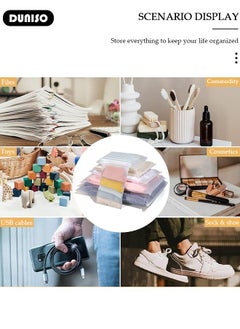 DUNISO 50 PCS Frosted Clothes Packaging Bags for Shipping, Reusable Frosted Zipper Plastic Bags for Clothing Travel Storage Bags, Clear Plastic Apparel Bag with Vent Holes, Resealable Apparel Zip Slider Bags for for Underwear, Towels, Shoes, Clothes, Cosmetics, Toiletries  - Image 3