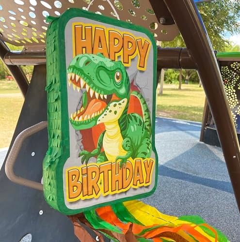 Jergrim Dinosaur Birthday Pinata 4 Pc Set TRex Jurassic Party Supply Dino Parties Decor Roar Pinatas Birthday Games Mexican Piata De Dinosaurio Fits Pinata Stuffers And Dinosaurs Party Favor - Image 5