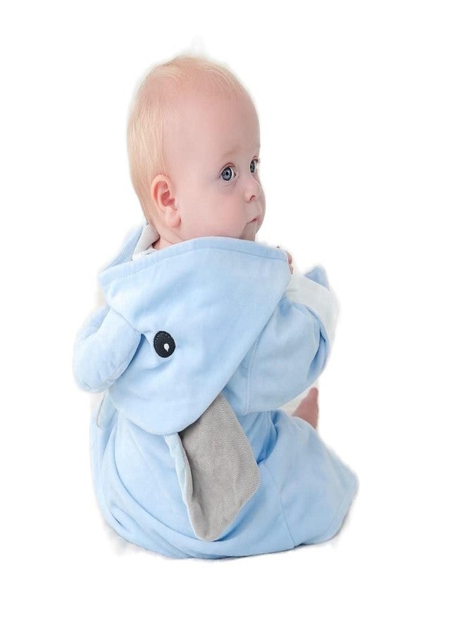SZCQ Baby Boy Bathrobes Infant Wash Waddle Elephant Hooded Robe Newborn Bath Robe Toddler Towel Soft Ultra Absorbent - Image 1