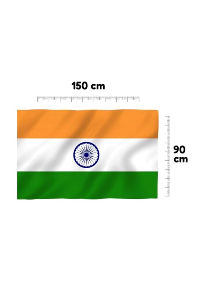 برينت شوب فور مي - تي شيرت رجالي من India Jersey، وشاح وعلم كبير (90 سم × 150 سم) كومبو يهتف للهند مع هذه المجموعة الأنيقة للمباريات أو الأحداث أو الاحتفالات - Image 1