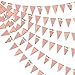 pinkblume 30Ft Rose Gold Party Decoration Rose Pink Triangle Pennant Banner Blush Pink Hanging Paper Flag Bunting for Graduation Wedding Bridal Shower Birthday Bachelorette Engagement Anniversary Party Supplies - Image 4
