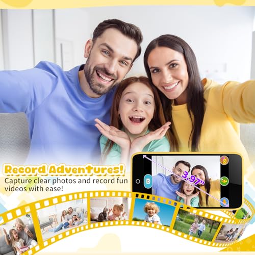 orantronx Kids Smart Phone Gifts for Boys and Girls Ages 3-12, 3.97" Touchscreen Learning Toys – Kids Cell Phone with 210+ Learning Games and 190+ Drawing, Toys for Birthday Christmas and Back-to-School Gifts - Image 5