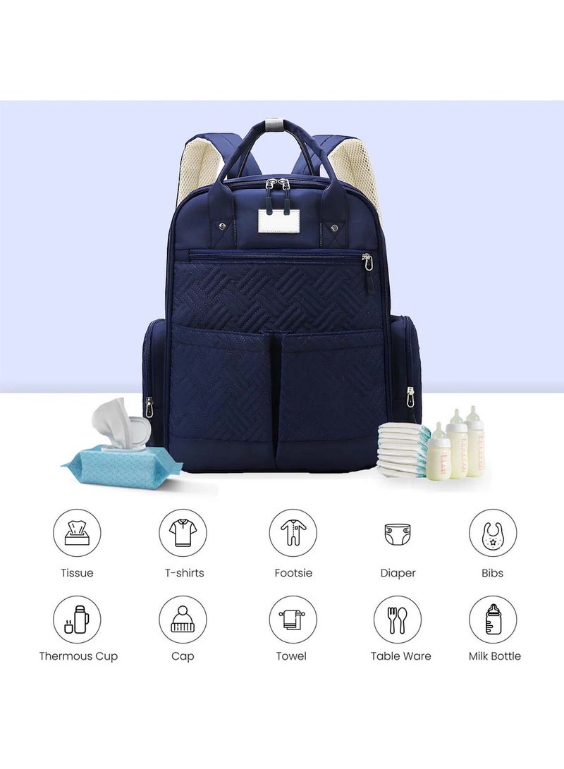 Huitich Chic & Spacious Blue Mums Baby Travel Bag  - Image 3