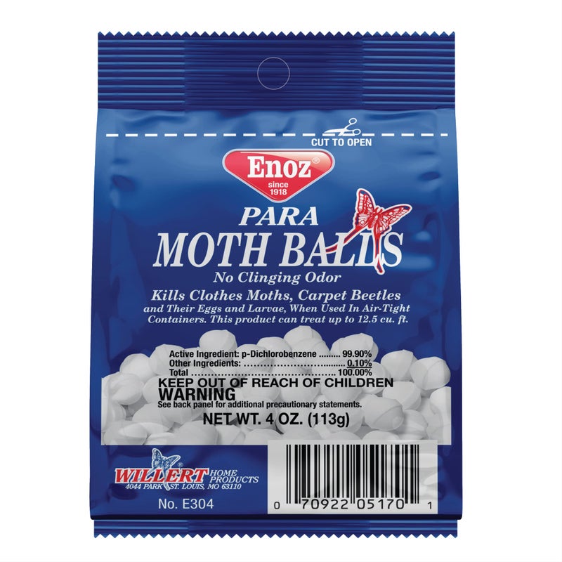 Enoz Enoz para Moth Balls, Kills Clothes Moths and Carpet Beetles, No Clinging Odor, Use for Storage, 4 oz - Image 2