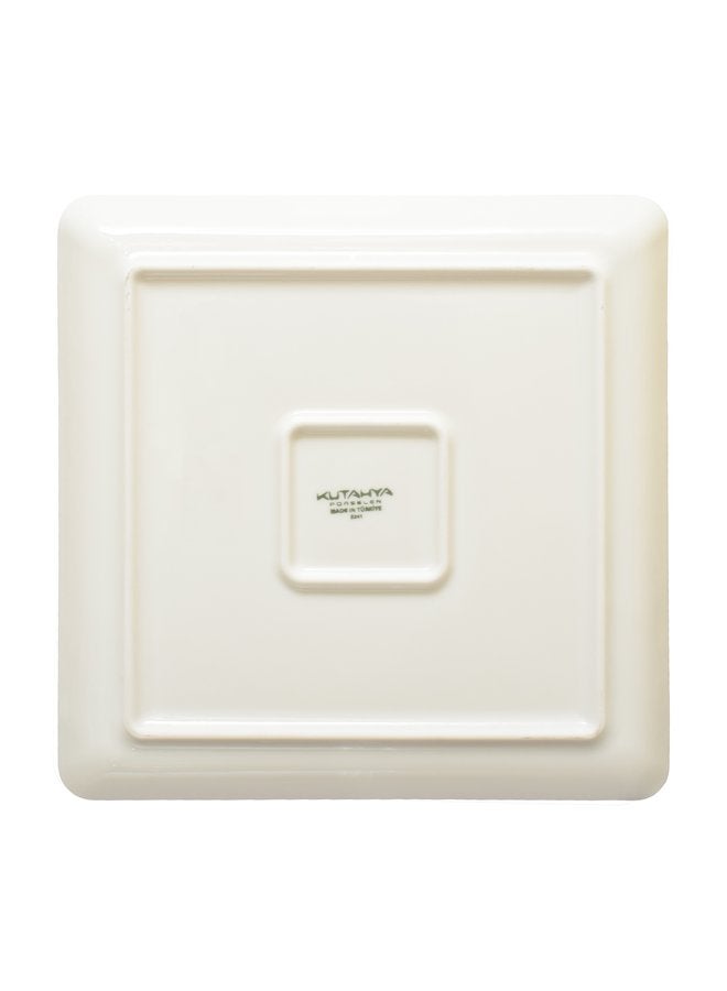 Kutahya Square Plate Cinnamon 23X23 CM Decorated - Image 4