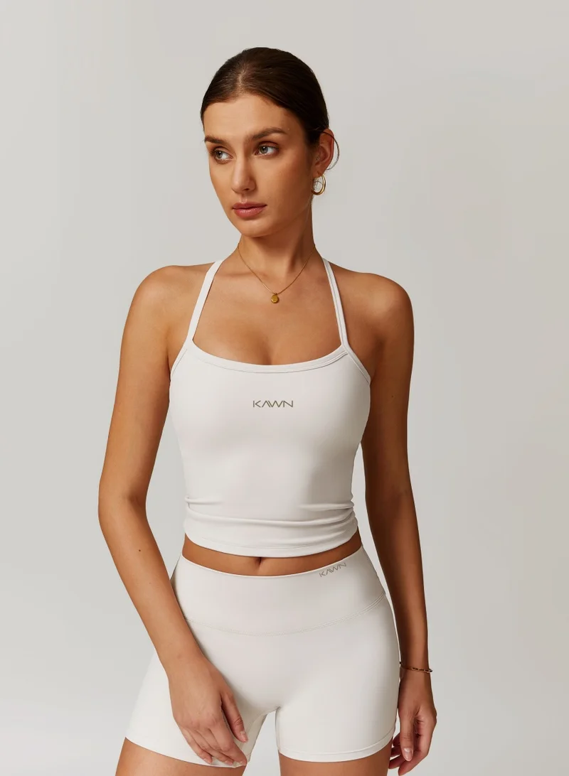 كون.يوغا بلوزة كامي نسائية بظهر متقاطع وفتحة رقبة مربعة