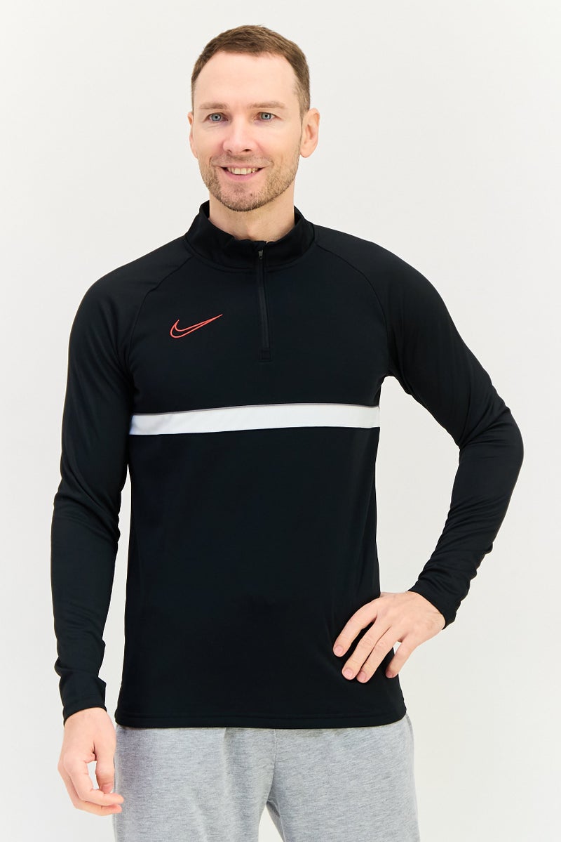 Nike Men Sportswear Fit Embroidered Training Sweatshirt, Black - Image 1