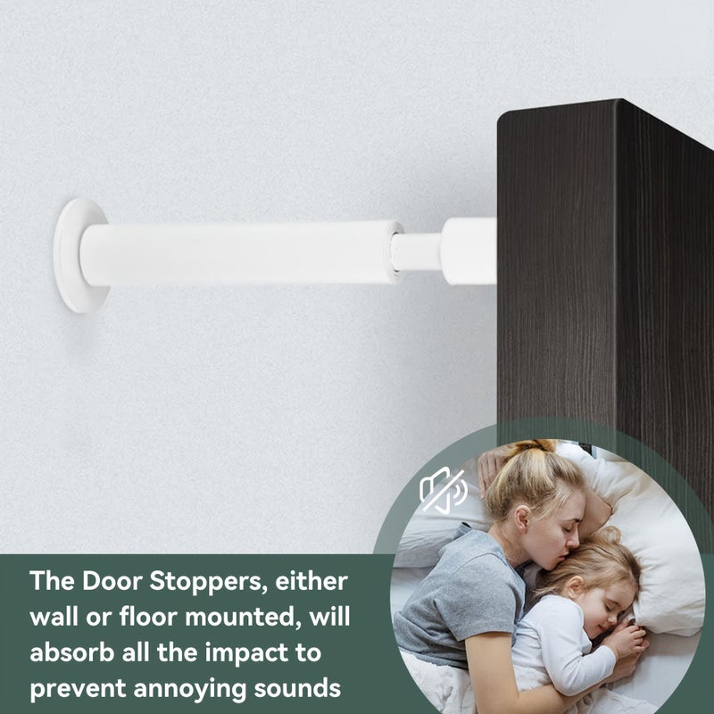 Stainless Steel And Rubber Door Stop Soundproof Wall Protector For Outdoor Use - Image 4