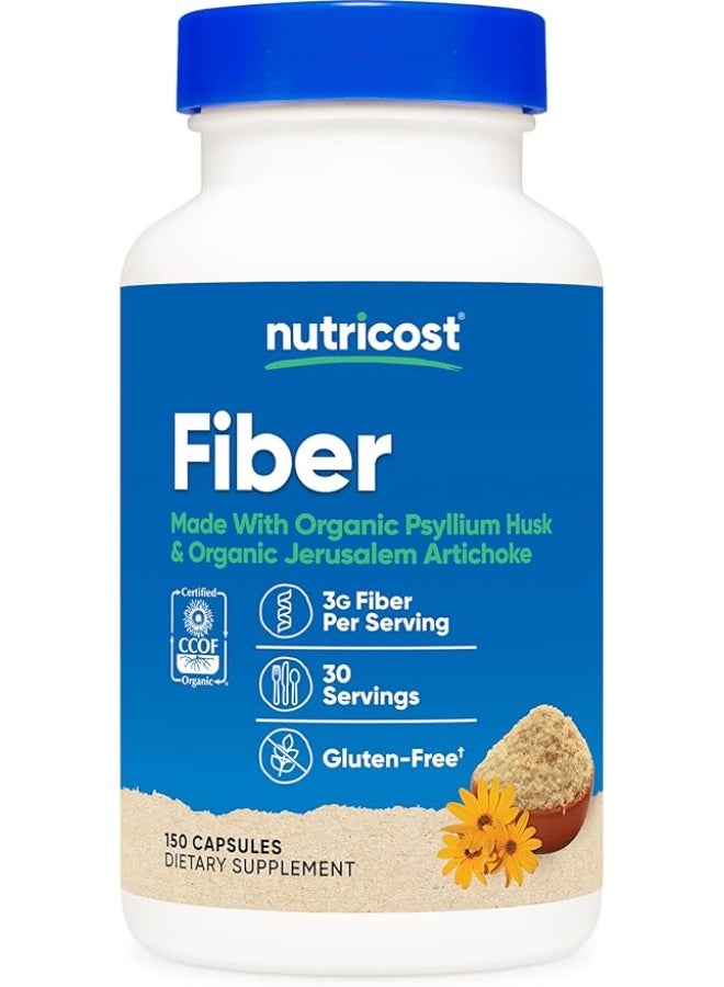 Nutricost, Fiber, 150 Capsules - Image 1