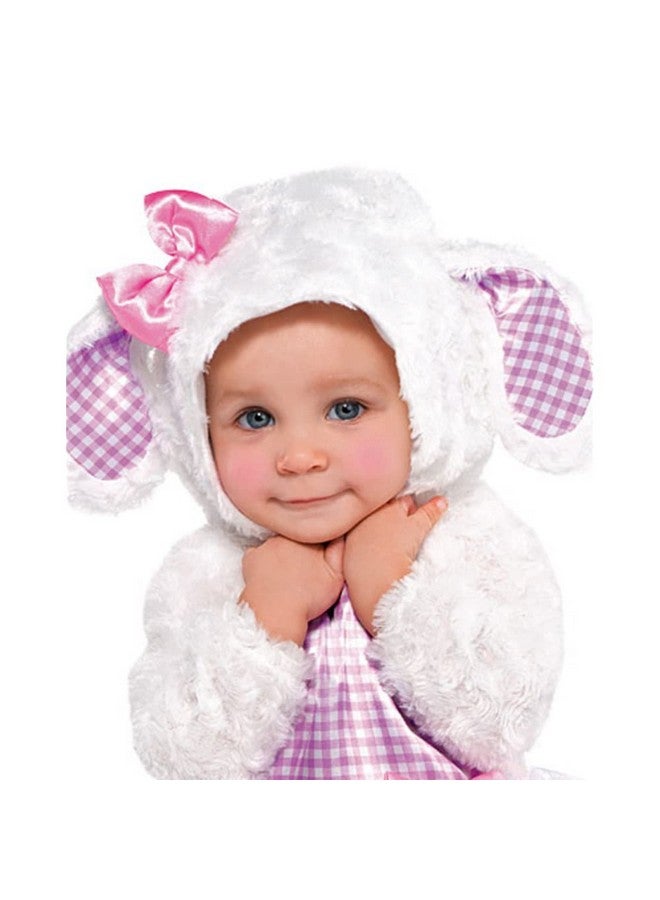 Amscan Amscan Toddler Little Lamb Dress w/Hood, Tights, and Booties Costume - 18-24 Months | Tulle | Pink and White | 1 Set  - Image 2
