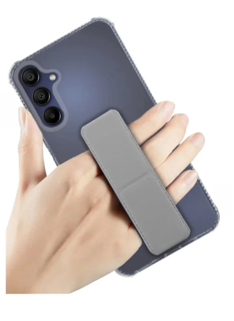 ARMOR - Protective cover for Samsung A15 with 3-in-1 interactive magnetic grip, transparent/gray - Image 1