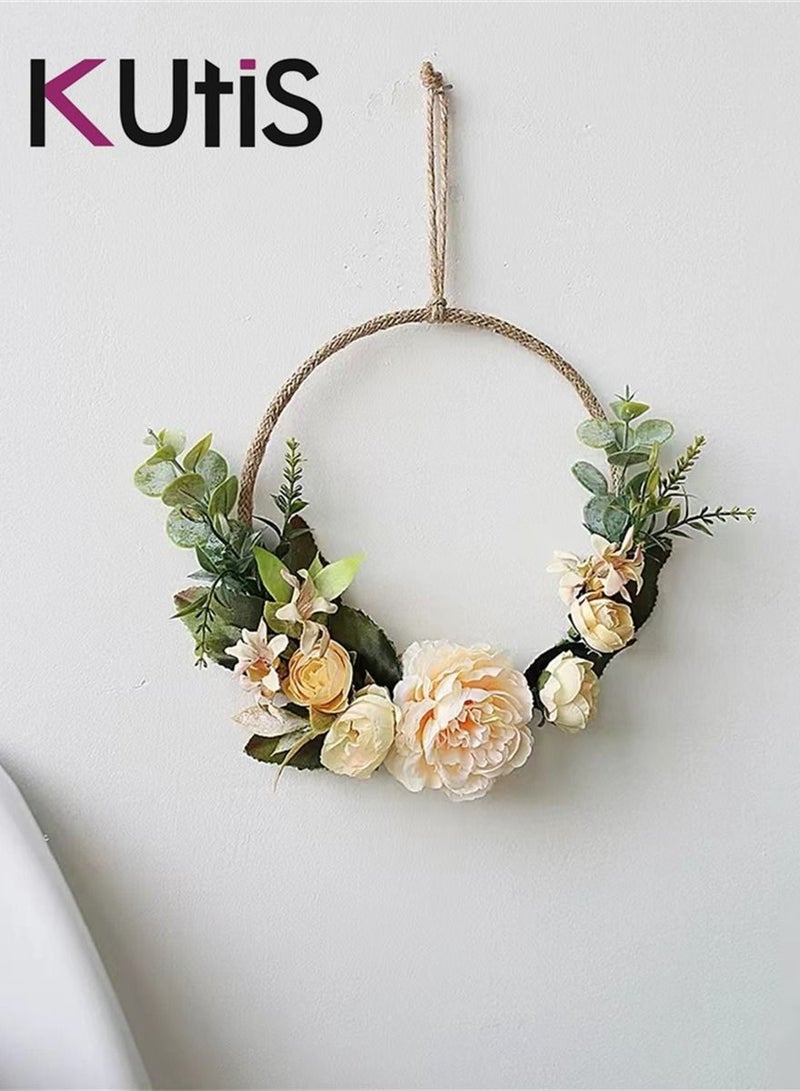 Kutis Wall Hanging Artificial Wreath Flower Rack Home Decoration - Image 4