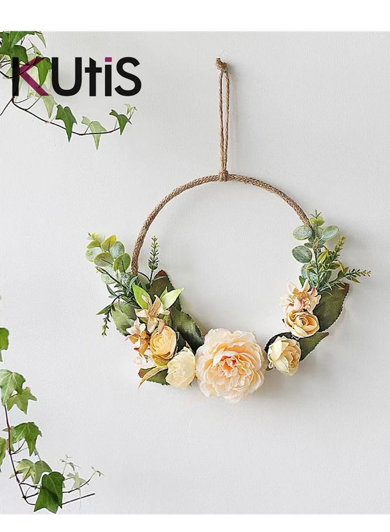 Kutis Wall Hanging Artificial Wreath Flower Rack Home Decoration - Image 1