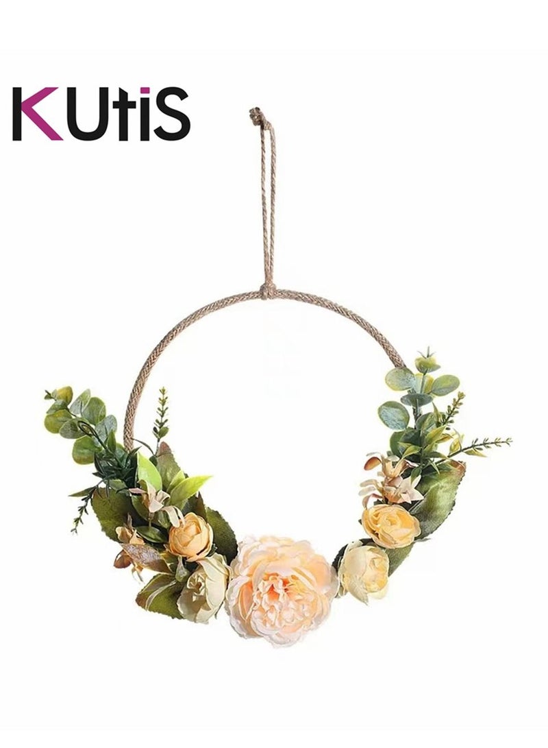 Kutis Wall Hanging Artificial Wreath Flower Rack Home Decoration - Image 2