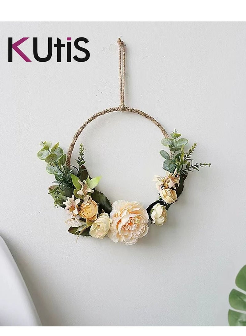 Kutis Wall Hanging Artificial Wreath Flower Rack Home Decoration - Image 3