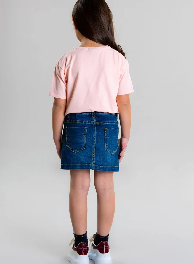 Pear Concept Kids Unicorn Embroidered T-Shirt