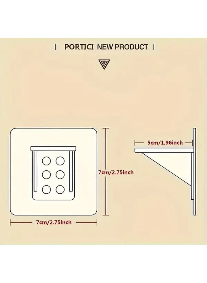 12pcs Heavy Duty Acrylic Shelf Brackets Invisible Wall Mounted Supports 30kg Capacity - Image 4