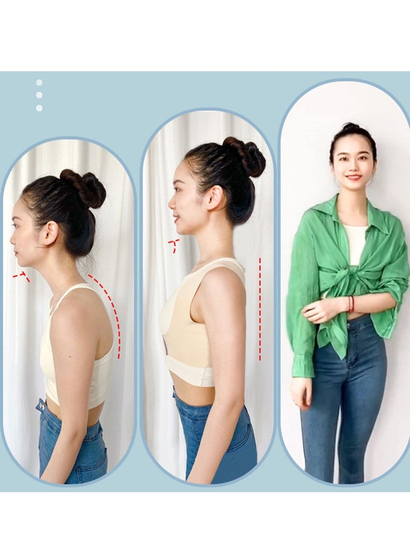 SOLARAE Back Straightener, Shoulder Brace for Posture - Support Humpback Correction Belt Adult Unisex Breathable Posture Corrector Brace Adjustable Back Straightener (L) - Image 5