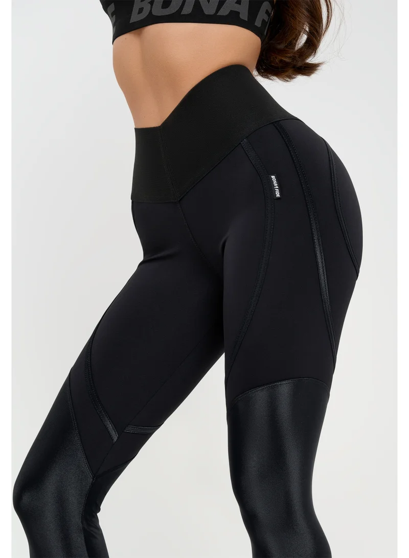 بونا فيدي ليجنز بخصر عالٍ للتحكم في البطن للنساء - ليجنز تشكيل الجسم لتمارين اليوغا والجيم