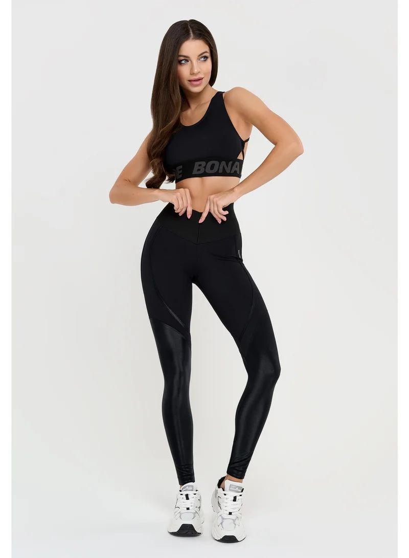 Bona Fide Flirt Leggings Black Bona Fide High Waisted Tummy Control Leggings for Women - Body Shaping Workout Leggings High Waist - Gym Legging, Yoga Pants for Women | Best Price UAE