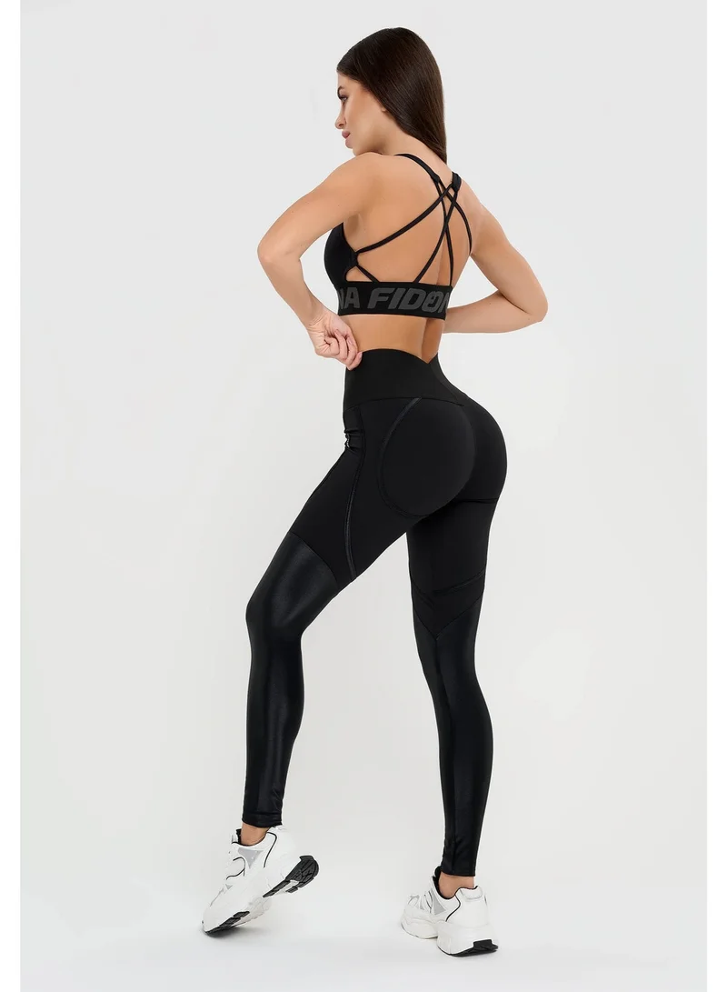 Bona Fide Flirt Leggings Black Bona Fide High Waisted Tummy Control Leggings for Women - Body Shaping Workout Leggings High Waist - Gym Legging, Yoga Pants for Women | Best Price UAE