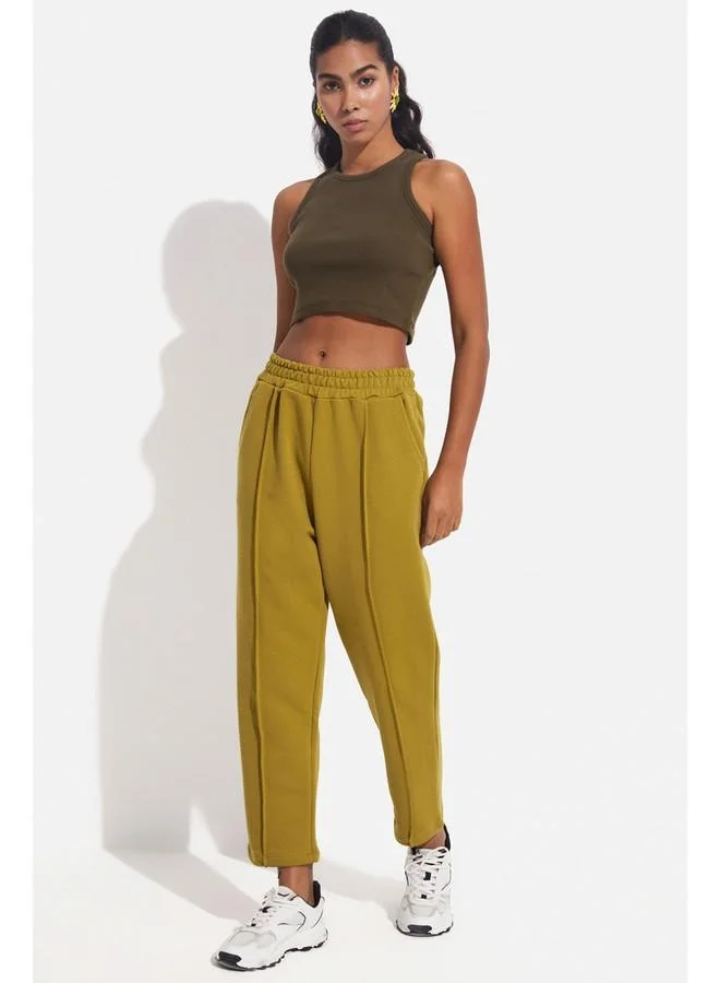 جون June Elastic Waist Sweatpant Light Green