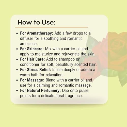 Khadi Pure Herbal Rose Essential Oil, 15 ml - Image 4