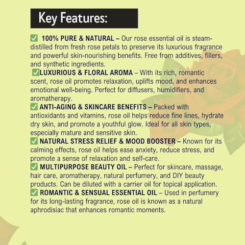 Khadi Pure Herbal Rose Essential Oil, 15 ml - Image 5