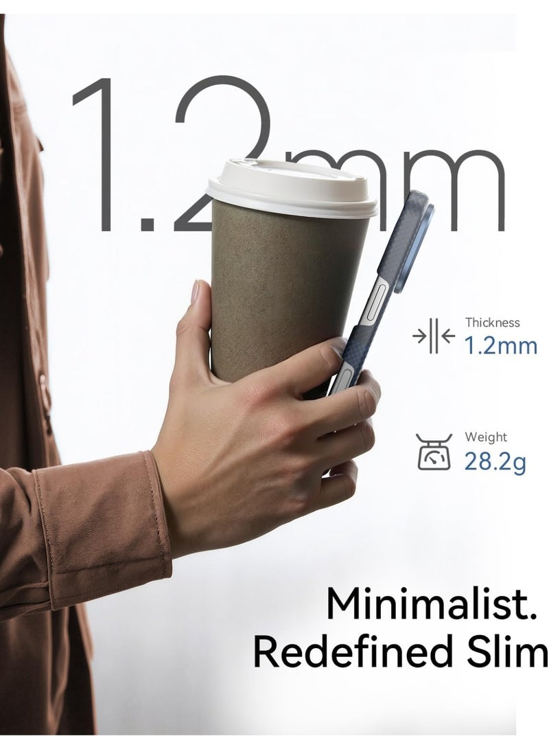 RAPTIC Aramid Skin for iPhone 17 Pro MAX Case [MagSafe] Ultra Slim 1500D Aramid Fiber cover - Ocean - Image 4