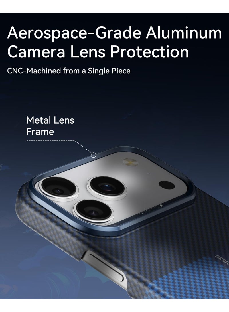 RAPTIC Aramid Skin for iPhone 17 Pro MAX Case [MagSafe] Ultra Slim 1500D Aramid Fiber cover - Ocean - Image 5