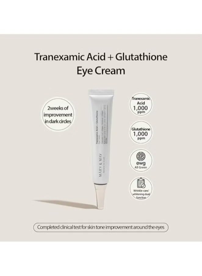 MARY & MAY Mary&May Tranexamic Acid + Glutathione Eye Cream 30 ml - Image 2