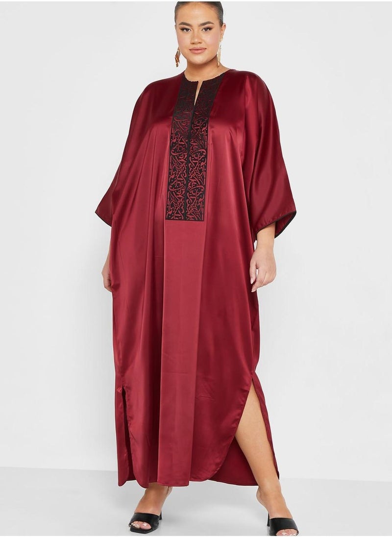 Maison Arabelle Curve Printed Jalabiya  - Image 1