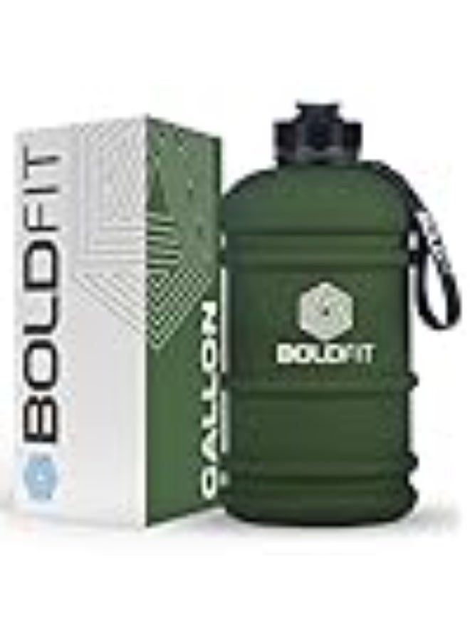 Boldfit 2 Litre Water Bottle For Gym Gallon Water Bottle 2+ Litre Gym Water Bottle 2l Gym Bottles For Men & Women Water Jug 2+ Litre Big Water Bottles Sports Water Bottle Plastic Bottle- Armygreen - Image 1
