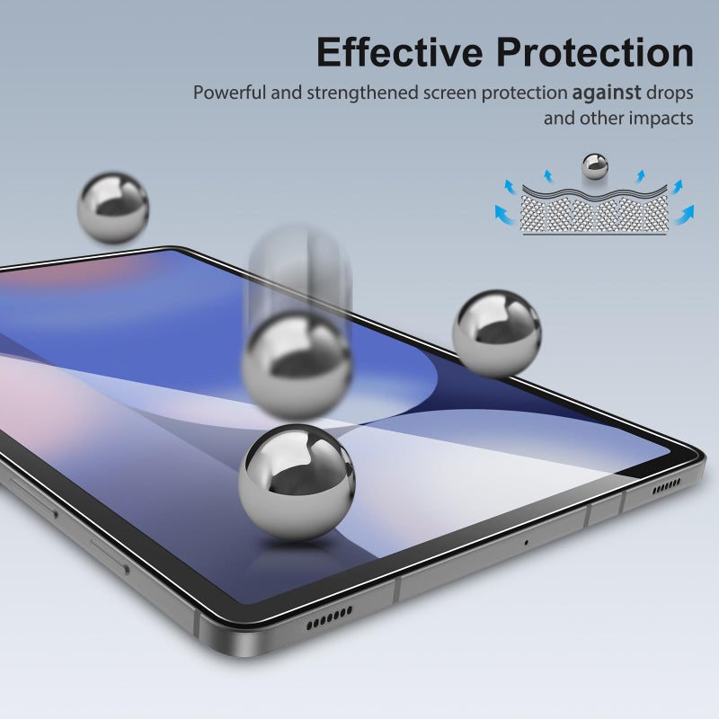 SPARIN 2 Pack Screen Protector for Samsung Galaxy Tab S10 Plus 2024/S9 Plus/S7 FE 5G/S8+/S7+ (12.4 Inch), Tempered Glass S Pen Compatible, Case Friendly - Image 4