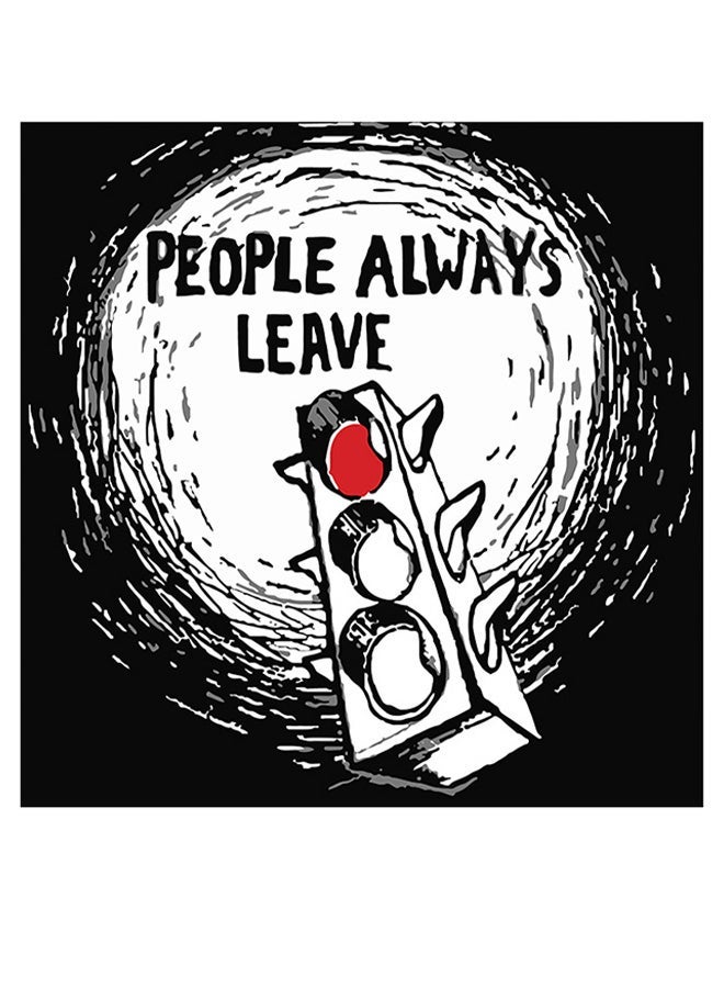 RYN Quoted Decorative Wall Art Black/White/Red 30x30cm - Image 1