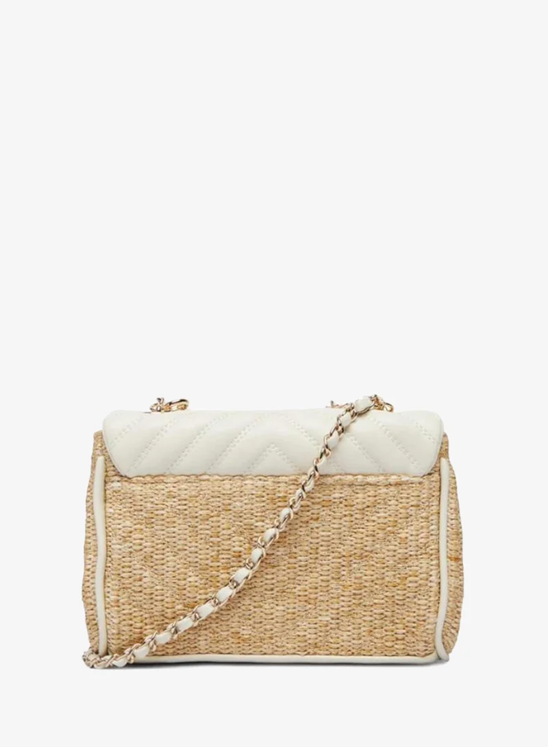 GUESS Infant Flap Staw Crossbody Bag