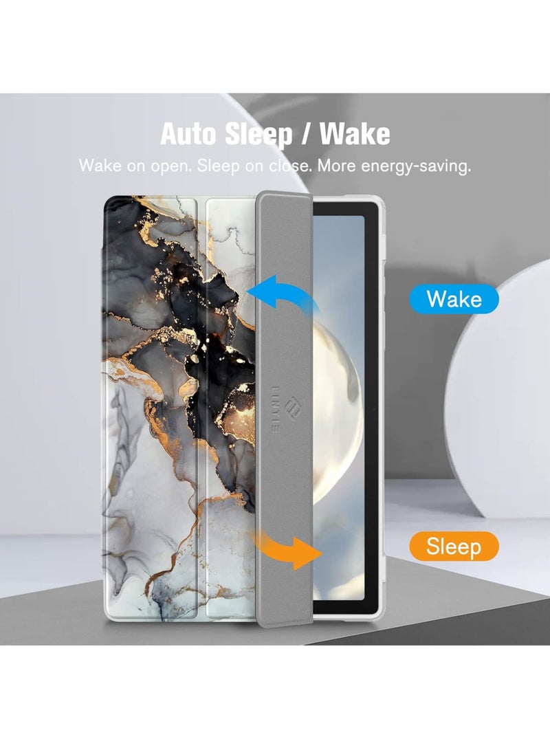 Rock Pow Hybrid Slim Case for Samsung Galaxy Tab A8 10.5 Inch 2022 Model (SM-X200/X205/X207) Shockproof Cover with Clear Transparent Back Shell Auto Wake/Sleep - Image 5