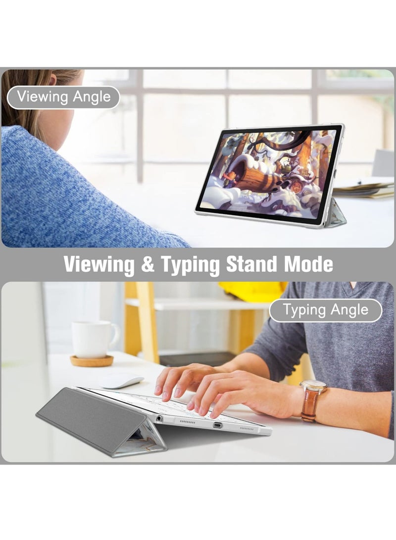 Rock Pow Hybrid Slim Case for Samsung Galaxy Tab A8 10.5 Inch 2022 Model (SM-X200/X205/X207) Shockproof Cover with Clear Transparent Back Shell Auto Wake/Sleep - Image 4