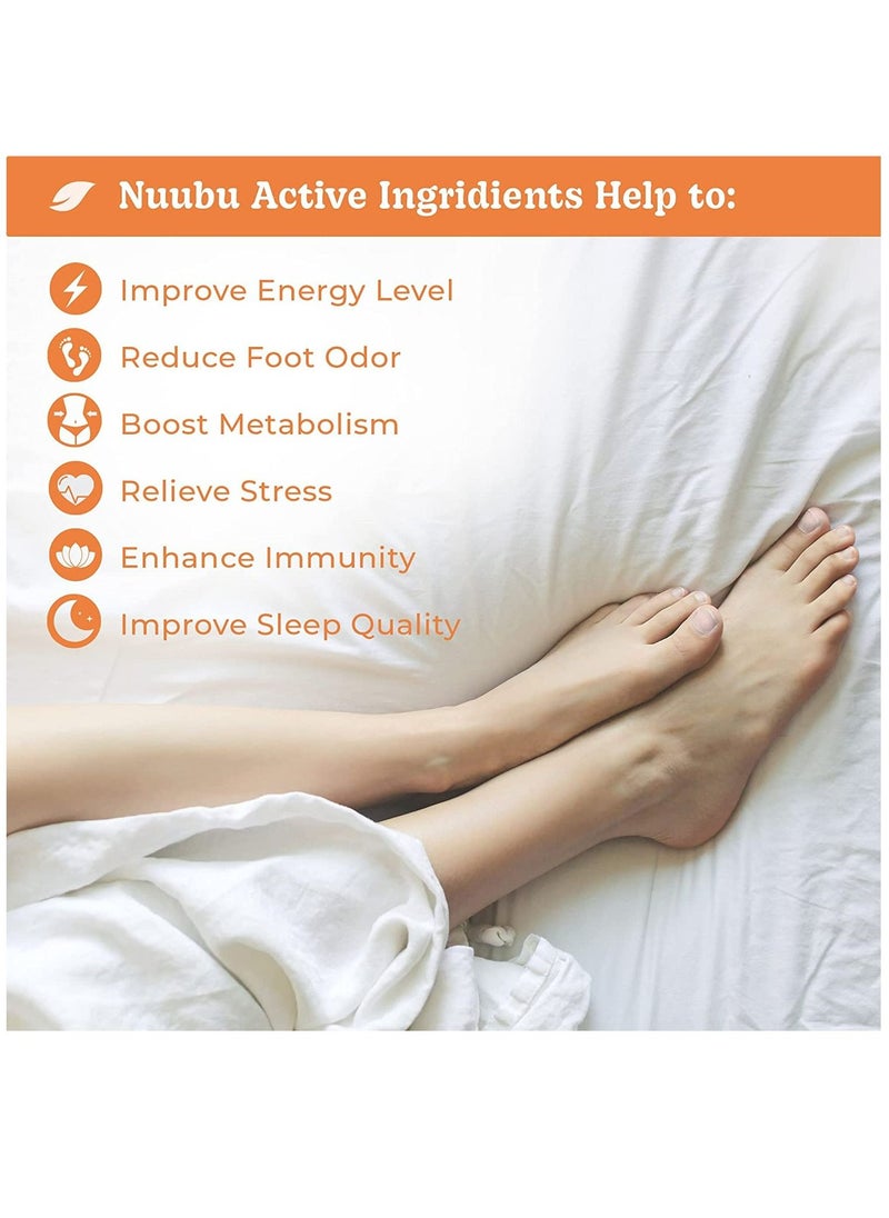 nuubu - 10 Patches Deep Cleansing Foot Pads for Stress Relief Better Sleep & Foot Care Premium Japanese Organic Foot Patches with Ginger Powder Natural Effective Foot Patch to Boost Energy - Image 1
