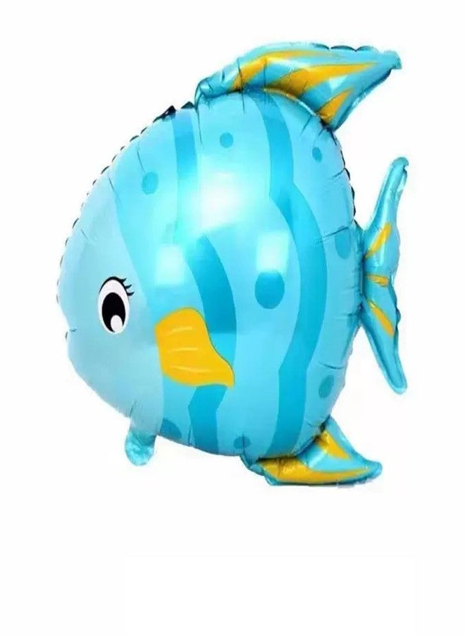 OHLIGEI 4PCS Tropical Fish Balloon Sea Animal Aluminum Foil Balloons Party Decorations for Ocean Theme Birthday Party Animal Theme Party Decor - Image 3