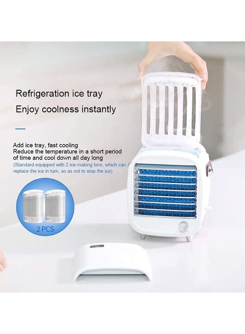 general Mini Chiller Water Cooler Air Conditioning Fan Mobile Desktop Small Cooling Ice Cold Fan - Image 3