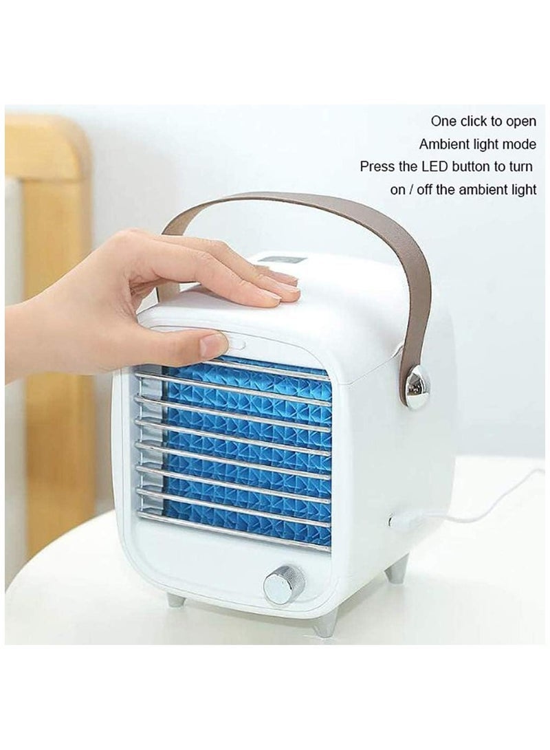 general Mini Chiller Water Cooler Air Conditioning Fan Mobile Desktop Small Cooling Ice Cold Fan - Image 5