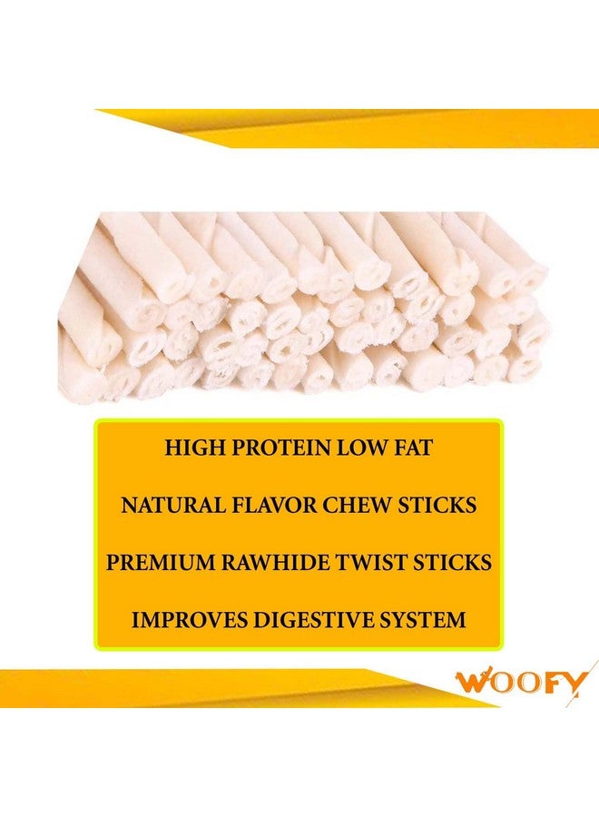 Generic Dog Natural Twisted Rawhide Chew Sticks | Calcium White Twisted Chew Stick | Fresh & Natural Rawhide Treats For All Dogs Breeds (1000 Gram) - All Life Stages  - Image 4