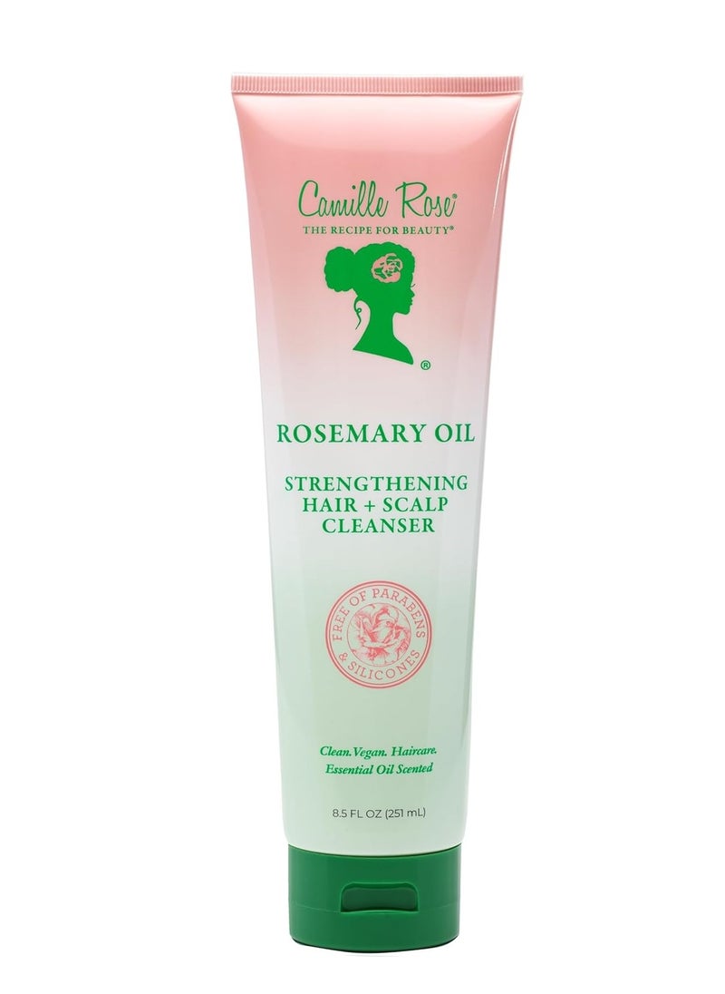 Camille Rose Naturals - Camille Rose Rosemary Oil Hair & Scalp Cleanser | Castor Oil, Peppermint & Rosemary Essential Oils to Encourage Hair Growth & Strengthen | Natural Buildup Remover | 8.5 fl oz - Image 1