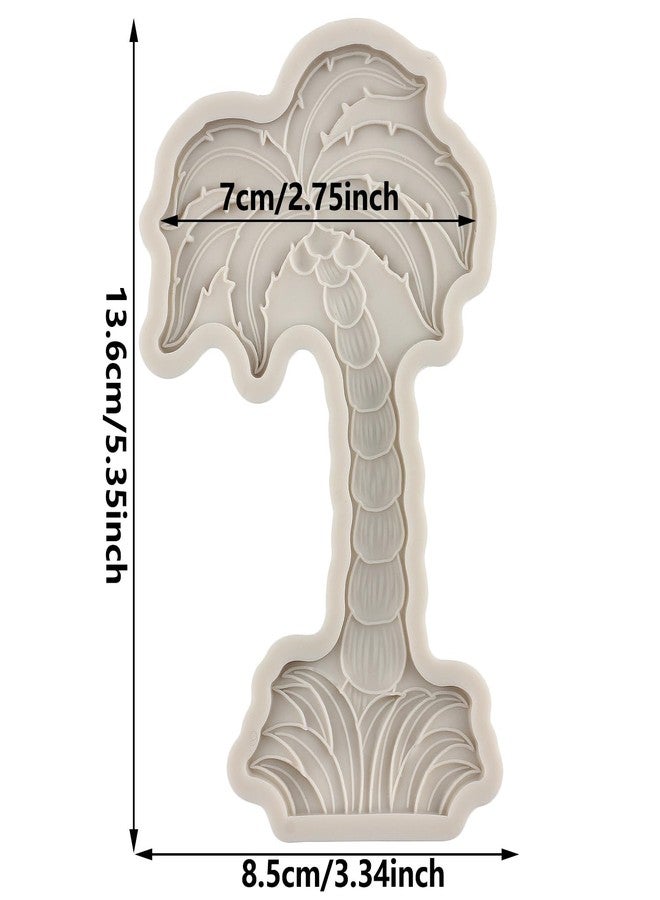 YANQINMS Coconut Tree Silicone Fondant Mold Summer Holiday Beach Molds For Sugar Cake Decorating Cupcake Topper Candy Chocolate Gum Paste Polymer Clay - Image 2